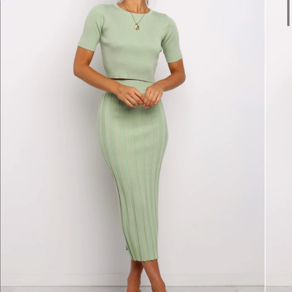 Petal and Pup cropped top and skirt set